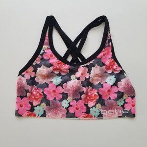 💥 3/$15 - bebe Girl's Floral Sports Bra